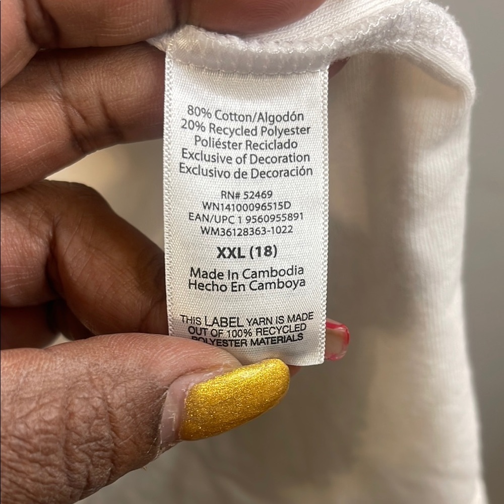 Wonder Nation Girls' Swim Coverup XXL White #6 🏷️ - Picture 4 of 5